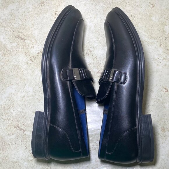Perry Ellis Portfolio Mens Black Loafers Casual Preppy Career Wear *READ* - Picture 8 of 9